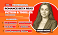 alpha and beta read your romance, thriller, ya beta reader, fiction beta reader