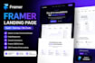 framer website design no code landing page saas website expert responsive web