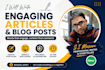 write creative blog posts and engaging articles