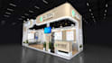 do 3d exhibition stand, 3d trade booth,  stall, virtual booth, 3d kiosk design