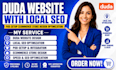 create duda website with local seo pod setup ecommerce store design optimization
