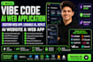 vibe code ai web application custom web app lovable ai replit ai website base44