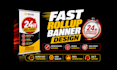 design roll up banner, retractable banner, pull up banner, signage design