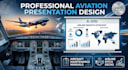 create aviation training powerpoint presentation, training manual, pitch deck