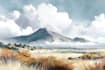 paint landscapes in watercolor