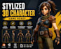 create stylized 3d characters for games, animation and VR