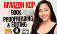 provide book editing and proofreading