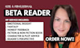 beta read, alpha reader romance fantasy beta reader cozy mystery beta reader