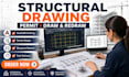 do structural drawing permit, redraw blueprint and structural plans