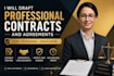 draft professional contracts and agreements
