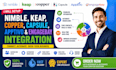 setup nimble, keap, copper, capsule, apptivo, and engagebay integration