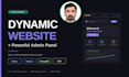 build full stack dynamic website with custom admin dashboard