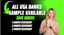 design a professional, easy to read bank statement