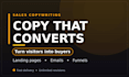 write high converting sales copy for your landing page or email