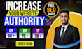 increase domain rating DR 70 plus ahrefs moz da ur 80 plus
