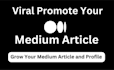 do viral promotion on your medium articles