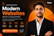 create a modern responsive landing page website