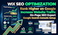 do wix SEO optimization and rank your wix website on google
