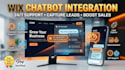 integrate wix ai chatbot for customer support lead generation, wix chatbot