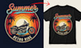 create custom beach and summer t shirt design