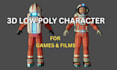design stylized low poly 3d character rigging for games and animation