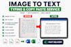 convert images, screenshots and scanned documents into editable text accurately