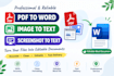 convert PDF, images and screenshots into editable text
