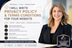 write privacy policy and terms conditions for your website