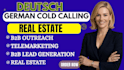 do german cold calling for real estate agencies