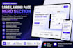high converting saas landing page and redesign