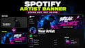 design a stunning spotify artist banner and profile header