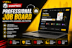 build a professional job board website with advanced job posting