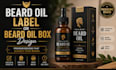 design beard oil label or beard oil box design