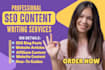 write articles and blogs professionally
