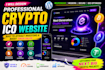 build crypto wordpress website and ico landing page or token website