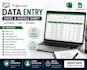 do data entry in excel and google sheets