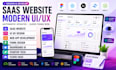 do full saas website, saas dashboard UI figma prototype saas architecture design