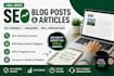 write SEO friendly blog posts and articles in english and hindi