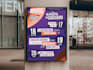 design a bold and modern event poster