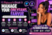 be a professional fan engagement manager for onlyfans