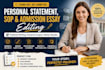 proofread your personal statement and admission essay