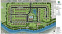 design site plan, urban subdivision layout with rendering