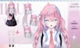 create 2d vtuber model, vtuber rigging , vtuber model, live2d character