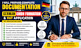 prepare complete documentation for german gmbh formation, vat application