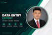 do data entry, web research, data collection and copy paste