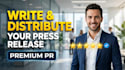 write and distribute your press release to news sites