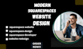 design modern squarespace website and redesign
