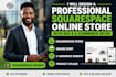 design a professional squarespace online store with SEO
