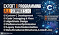 provide expert c programming, debugging, and code