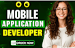 do mobile app development in flutter react native, laravel django swift kotlin